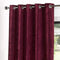 Sundour Velvet Lined Eyelet Curtains - Red