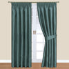 Nevada Teal Pencil Pleat Lined Curtains