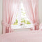Vantona Country Monique Unlined Curtains and Tiebacks - Rose - 66 x 72