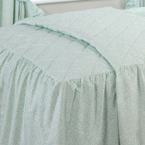 Vantona Country Monique Quilted Fitted Bedspread - Mint