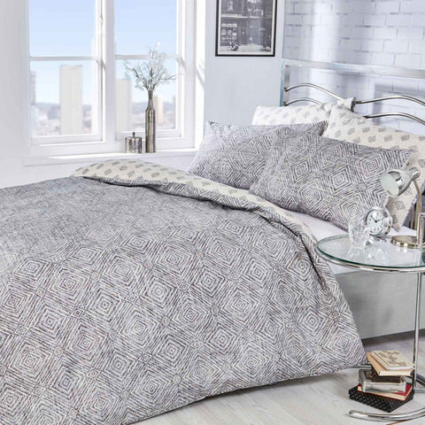 Vantona Easy Living Lewin Stripe Duvet Cover Set - Black