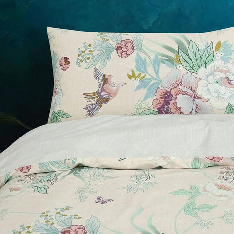 Vantona Boutique Chinoiserie Duvet Cover Set, Pillowcase & Cushion-Multi