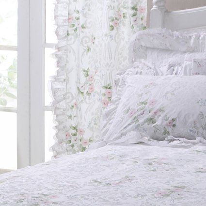 Vantona Country Charlotte Unlined Curtains and Tiebacks, - 66 x 72