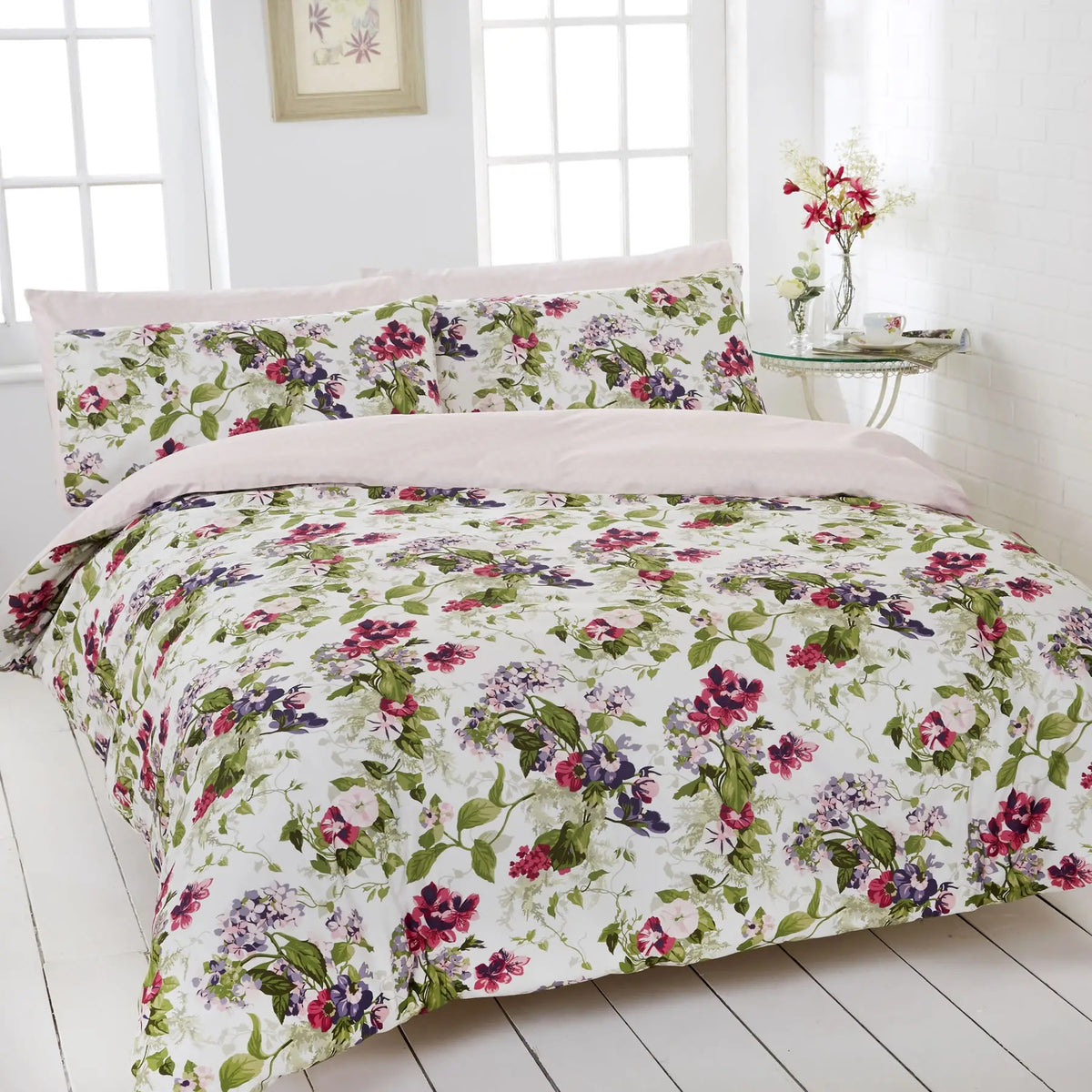 Vantona Gypsy Duvet Cover Set Pink Dovemill