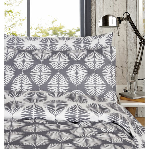Vantona Ivana Floral Design Duvet Cover Set - Grey