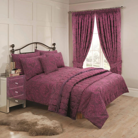 Vantona Ornate Damask Duvet Cover Set, Pillowcase, Cushion, Throw & Curtains (Sold Separately)