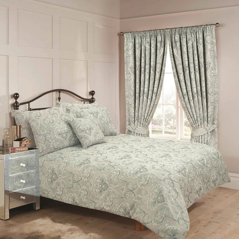Vantona Ornate Damask Duvet Cover Set, Pillowcase, Cushion, Throw & Curtains (Sold Separately)