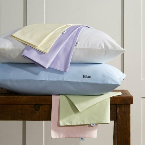 Vantona Plain Dye Pure Cotton Platform Valance - Blue