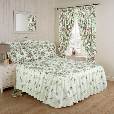 Vantona Victoria Duvet Cover Set, Bedspread & Curtain - Multi