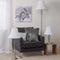 Village at Home Vienna Candlestick Floor Lamp - Satin Chrome