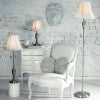 Village at Home Vienna Candlestick Floor Lamp - Satin Chrome