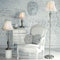 Village at Home Vienna Candlestick Floor Lamp - Satin Chrome