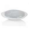 Large White Alabaster Glass Fruit Bowl - 34cms