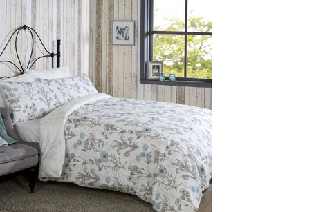 Vantona Saskia Duvet Cover Set - Blue