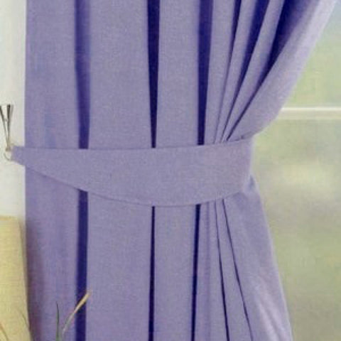 Virgo Blue Blackout Readymade Tiebacks Pair