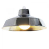 Large Dual Fitting Pluto Metal Lighting Pendant Shades - Chrome