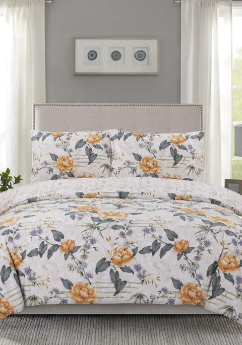 Vantona Classic Oriental Floral Duvet Cover Set - Multi