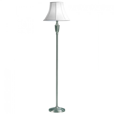 Village at Home Vienna Candlestick Floor Lamp - Satin Chrome