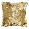 Style Merlin Faux Crushed Velvet Filled Cushion - Gilded