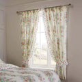 Vantona Country Spring Bouquet Lined Curtains and Tiebacks, Multi - 66 x 72